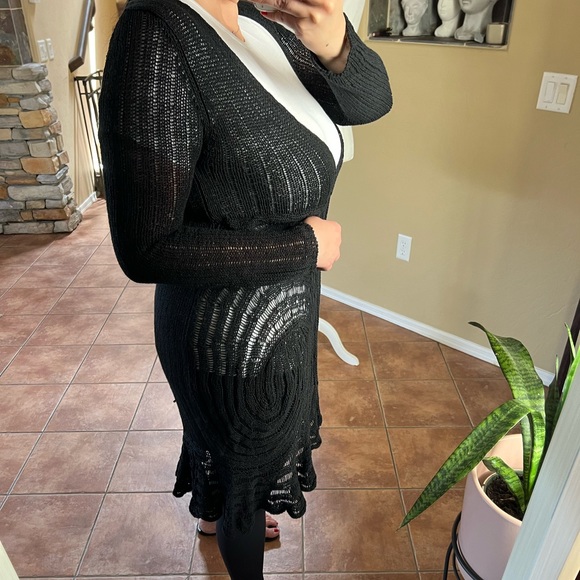 BCBGMAXAZRIA Knitted Open Duster Cardigan Size L - Picture 8 of 13